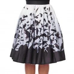 UNIQUE VINTAGE X HITCHCOCK THE BIRDS SWING SKIRT