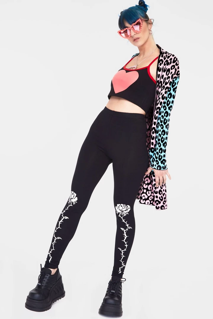 JAWBREAKER THORNS AND ROSES LEGGINGS