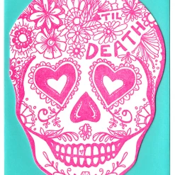 None BLACKBIRD LETTERPRESS TIL DEATH SUGAR SKULL GREETING CARD Lifestyle