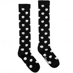 Shop Sourpuss SOURPUSS LITTLE SKULLS KNEE SOCKS