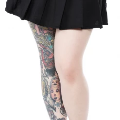 Tripp NYC TRIPP BLACK PLEATED WOVEN SKIRT