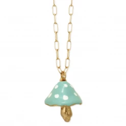None FANTASY FOREST TURQUOISE MUSHROOM NECKLACE What's New