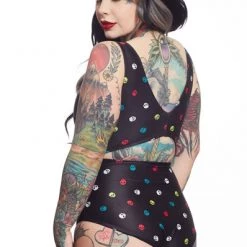 SOURPUSS MULTI SKULLS MONOKINI