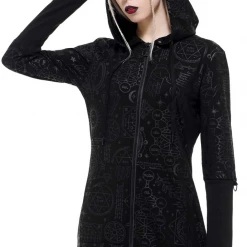 Shop Sour+Plus KILLSTAR UNHOLY SABBATH LONGLINE HOODIE