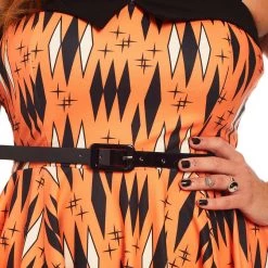 SOURPUSS DIAMONDS VERONICA DRESS ORANGE Shop Sour+Plus