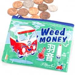 Blue Q WEED MONEY COIN PURSE What's New