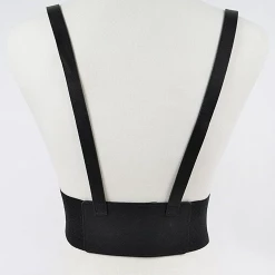 None WESTERN MULTI BUCKLE HARNESS BLACK/SLVR