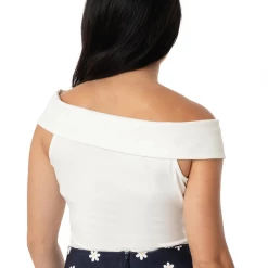 UNIQUE VINTAGE WHITE MARASCHINO TOP Shop Sour+Plus