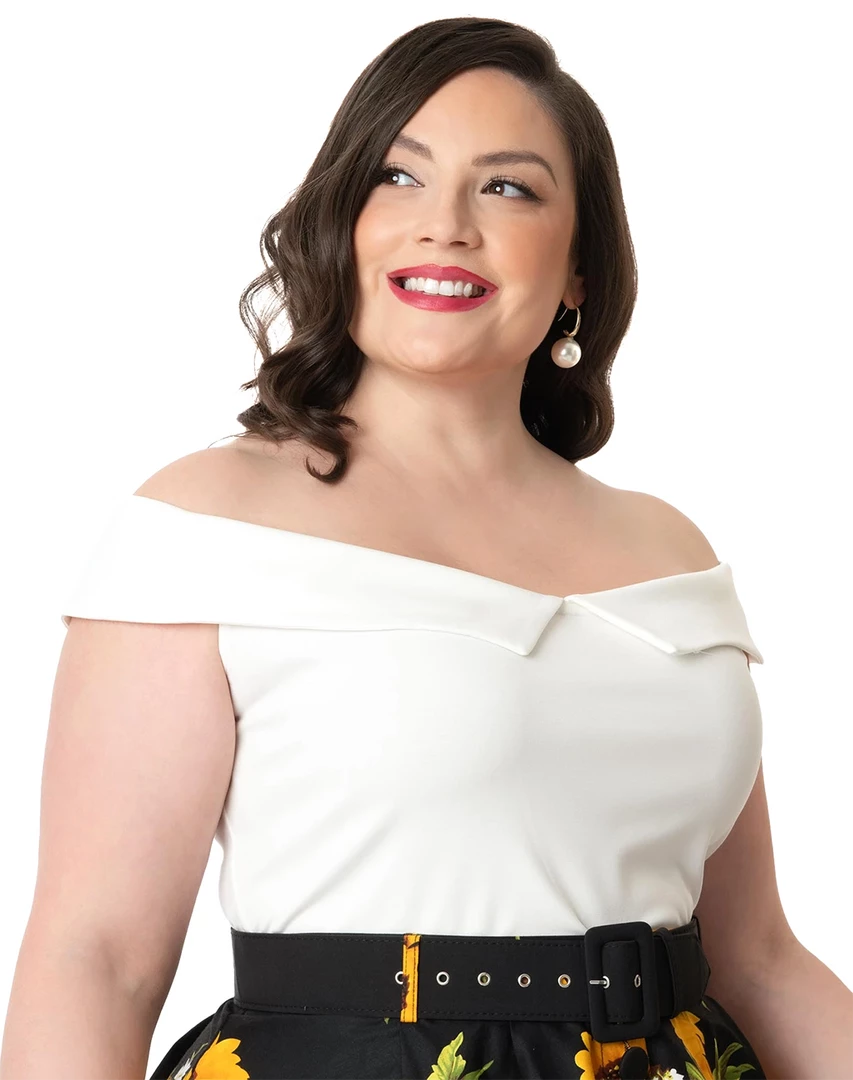 UNIQUE VINTAGE WHITE MARASCHINO TOP Shop Sour+Plus