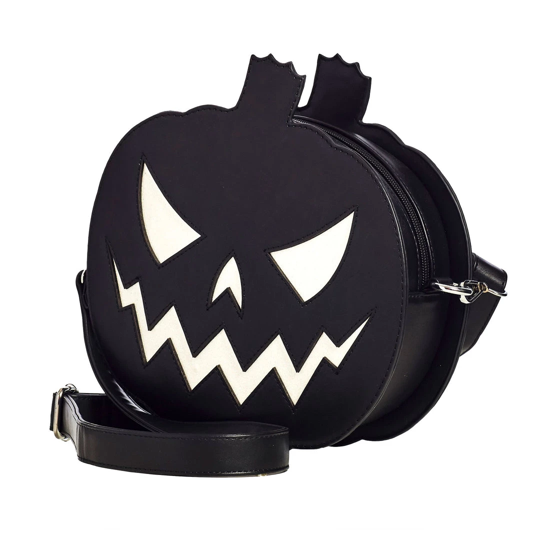 SOURPUSS SPARKLE PUMPKIN PURSE BLACK/WHITE Shop Sourpuss