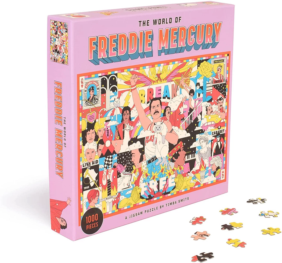 None THE WORLD OF FREDDIE MERCURY PUZZLE I'm With The Band
