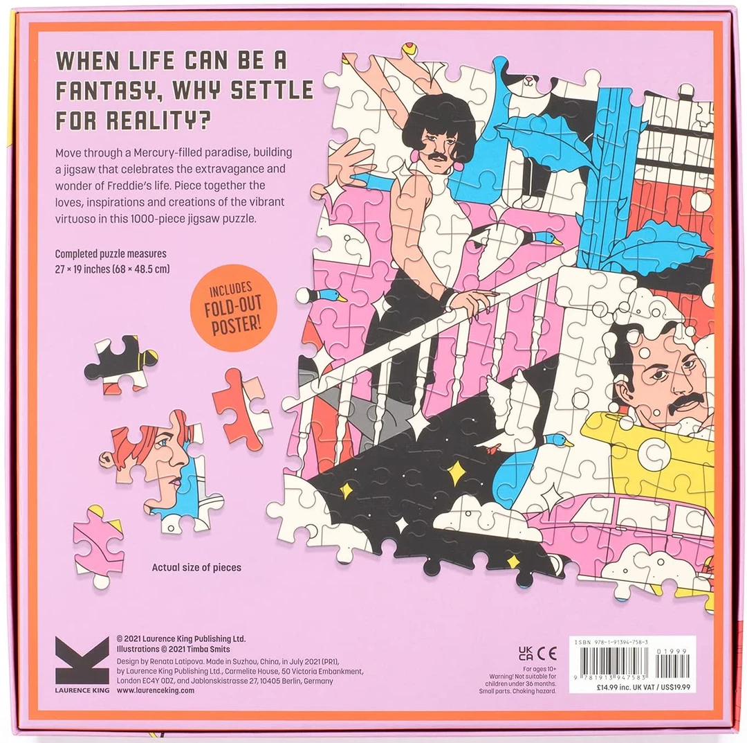 None THE WORLD OF FREDDIE MERCURY PUZZLE I'm With The Band