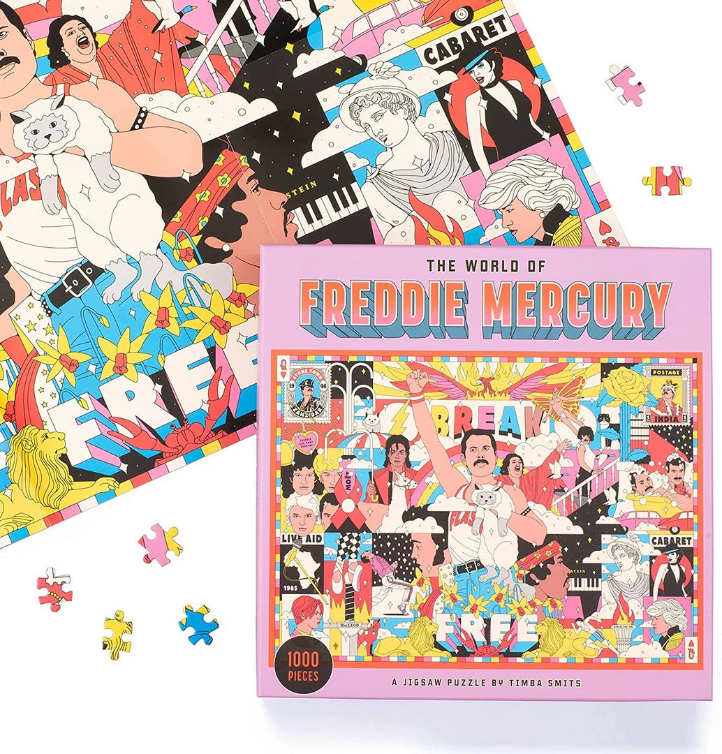 None THE WORLD OF FREDDIE MERCURY PUZZLE I'm With The Band