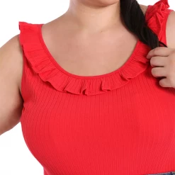 HELL BUNNY YOLANDA TOP RED Shop Sour+Plus