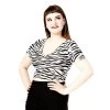 Shop Sour+Plus SOURPUSS ZEBRA SUZIE TOP WHITE